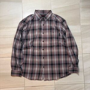 Wolverine Red and Black Plaid Button Down Shirt